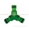 Lawn Watering 3-way Hose Coupling, 1/2" Water Outlet and Inlet